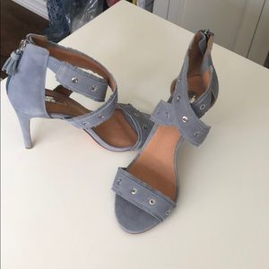 NEW Halogen Blue Suede Criss Cross Stiletto